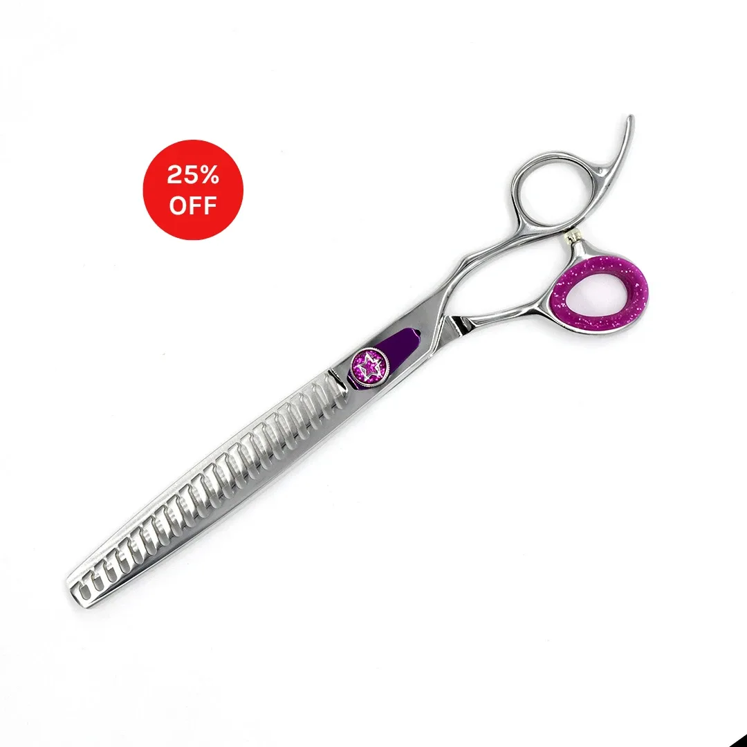 Monk Purple 21-Tooth Blending Shear, 8.25 inch