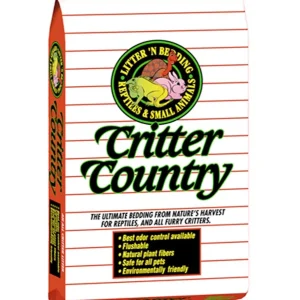 Mountain Meadows Pet Products Critter Country Bedding/Litter for Reptile and Small Animal White 20 lb