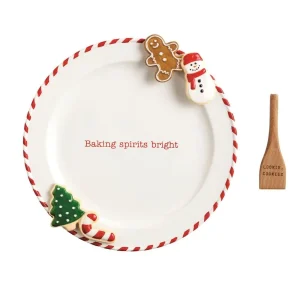 Mud Pie Christmas Cookie Platter Set