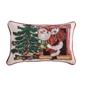 Mud Pie Christmas Tapestry Pillow