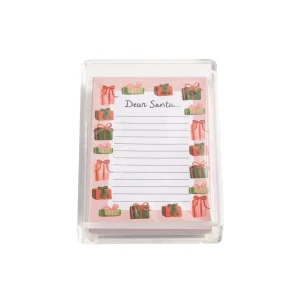 Mud Pie Dear Santa Notepad and Caddy set