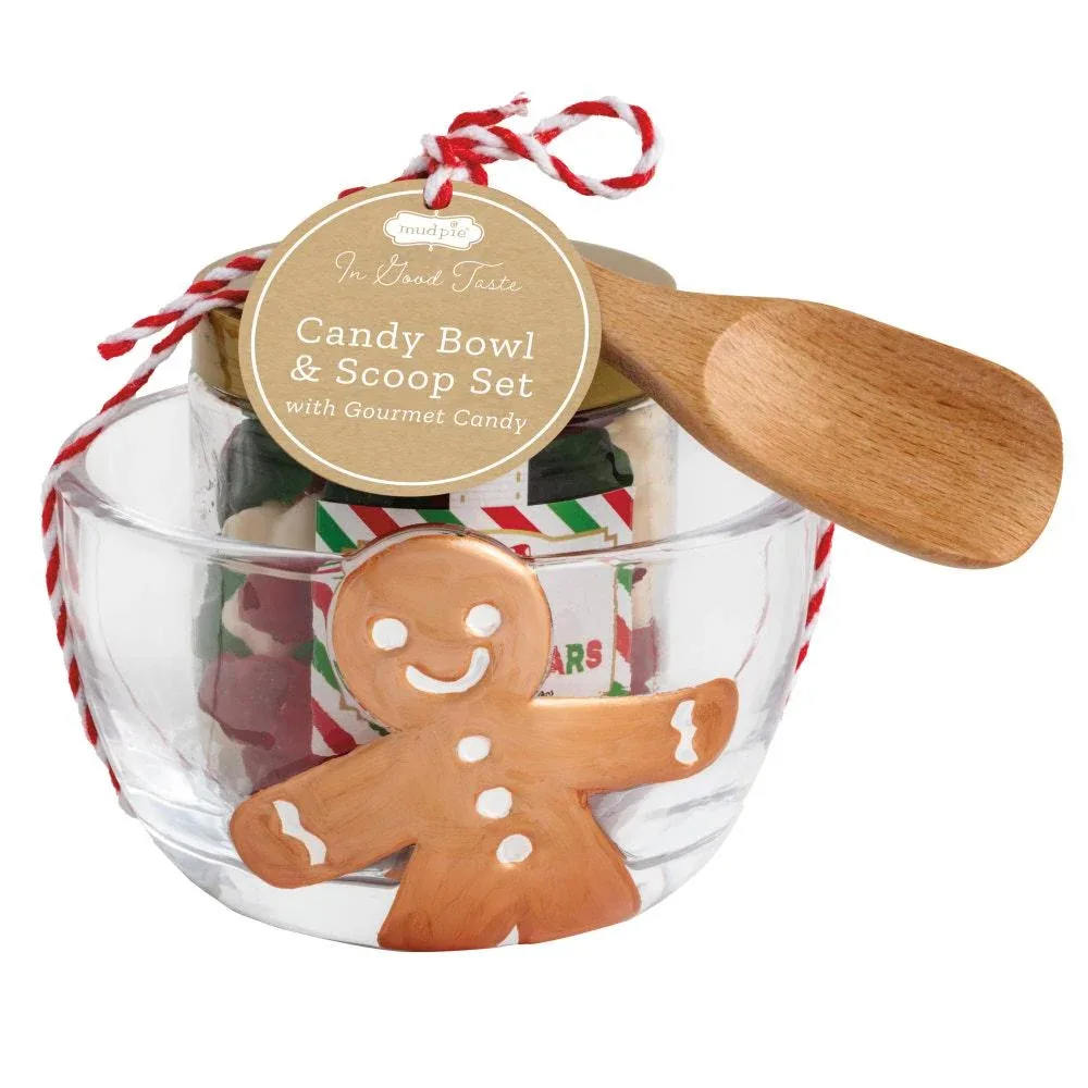 Mud Pie Gingerbread Candy Bowl Gift Set