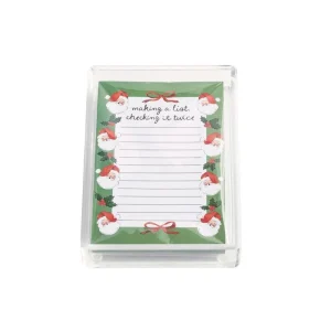 Mud Pie Making A list Notepad and Caddy set