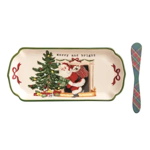 Mud Pie Merry and Bright Everything Tray Set