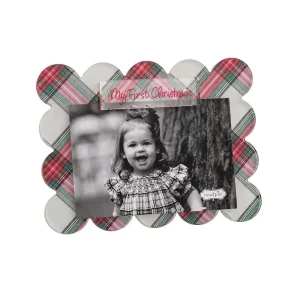 Mud Pie My First Christmas Tartan Photo Frame