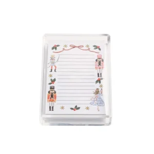 Mud Pie Nutcracker Notepad and Caddy set