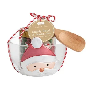 Mud Pie Santa Candy Bowl Gift Set