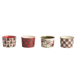 Mud Pie Tartan Christmas Tidbit Dish