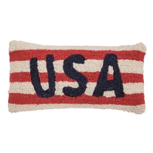 Mud Pie USA Hook Wool Pillow