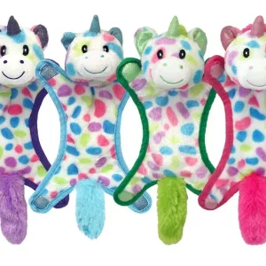 Multipet Ball-Head Unicorn Puppy Toy Assorted 10 in