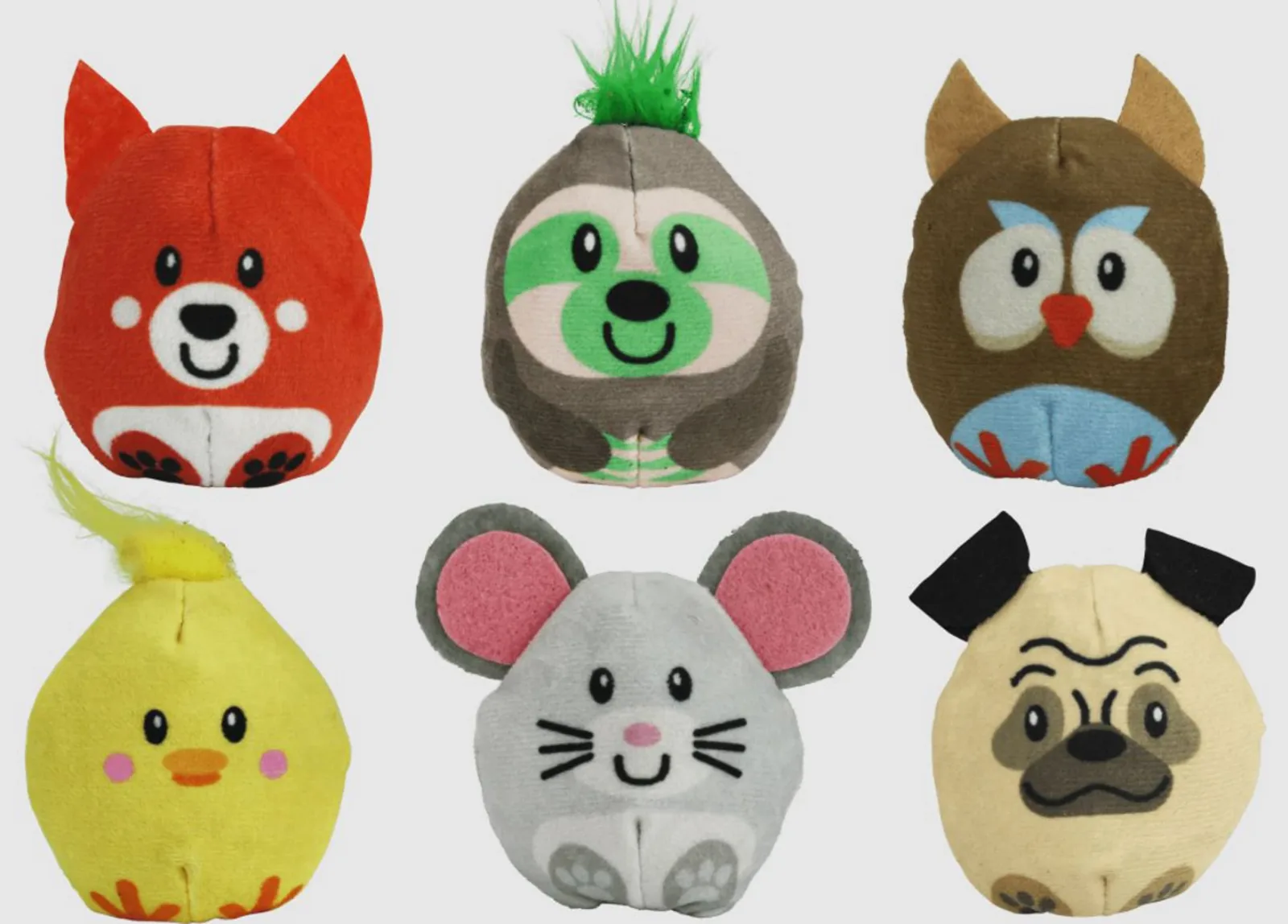 Multipet Catnip Buddies Cat Toy Assortment, 2 in (sold individually)