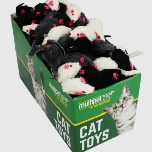 Multipet Fur Mice(Assorted), 1.25 in, 165-Count