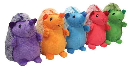 Multipet Hedgehog Plush Dog Toy Assorted 8 in - Image 2