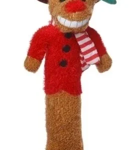 Multipet Holiday Loofa Reindeer Medium 12 Inch (SEASONAL SOLD OUT 12/07/20)