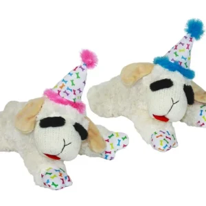 Multipet Lambchop w/ Birthday Hat Pink - 10.5"
