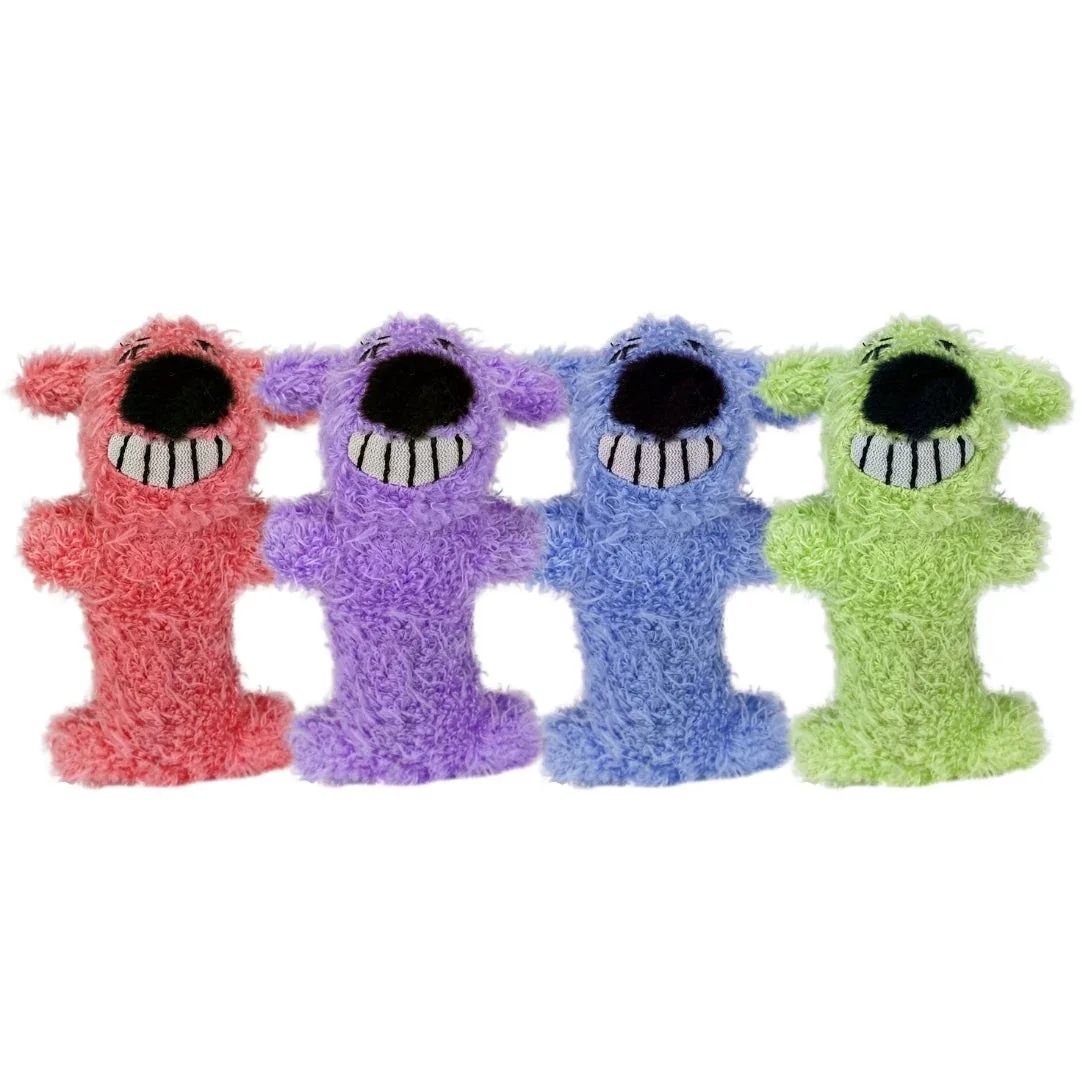 Multipet Loofa Dog FOR Cats, Cat Toy 3 in, Assorted