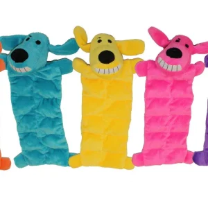 Multipet Loofa Squeaker Mat Dog Toy Assorted 12 in