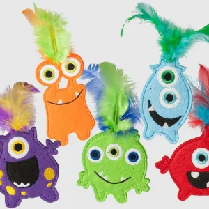 Multipet Monsters w- Catnips, 4 in