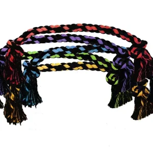 Multipet Nuts for Knots 2-Knot Rope Dog Toy Assorted 48 in