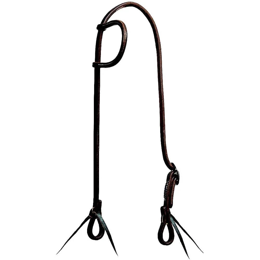 Mustang 5/8in Oiled Harness Leather One Ear Headstall