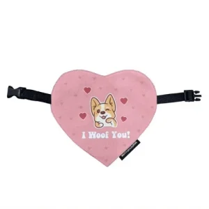 Mutt of Course I Woof You Bandana for Dogs (22-28in Neck) Special Offer