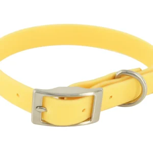 MuttNation Fueled by Miranda Lambert Waterproof Dog Collar Goldenrod 3/4 X 13-18