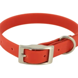 MuttNation Fueled by Miranda Lambert Waterproof Dog Collar Rust 3/4 X 13-18
