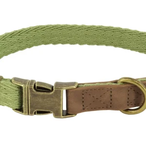 MuttNation Fueled by Miranda Lambert Woven Dog Collar Sage 3/4 X 12-18