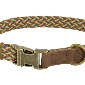 MuttNation Fueled by Miranda Lambert Woven Dog Collar Sage Weave 1 X 18-26