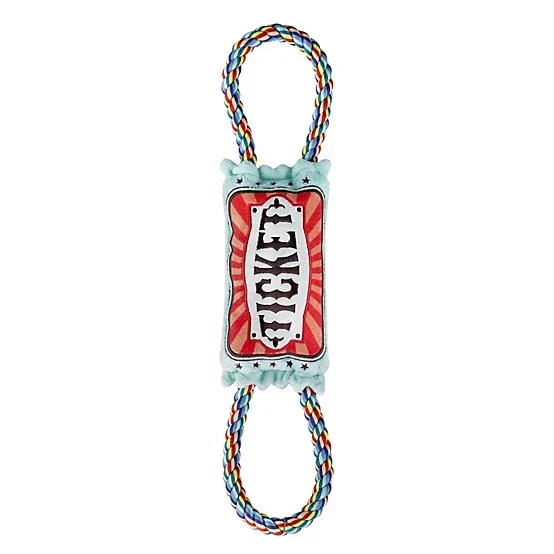 MuttNation Plush Ticket Tug Dog Toy