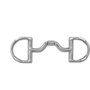 Myler® Ported Barrel D-Ring Bit with Hooks MB 33