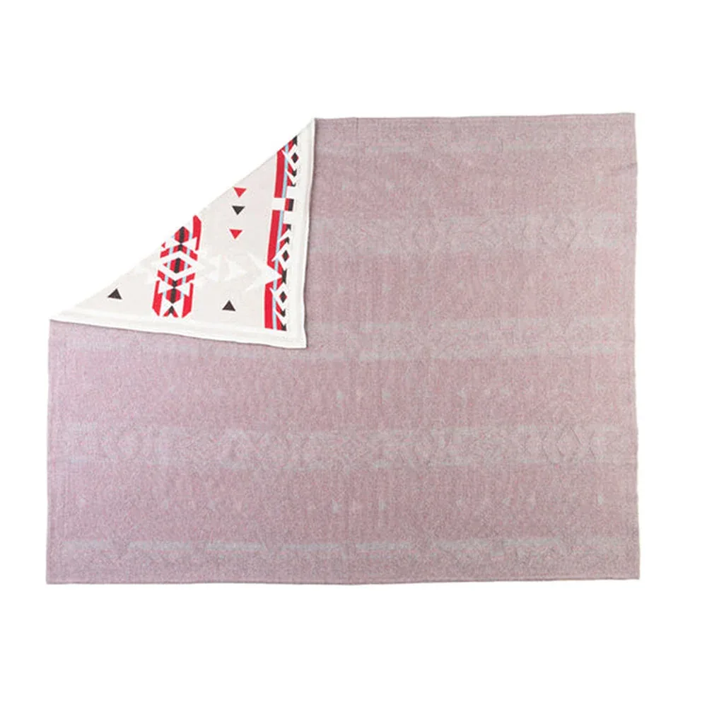Myra Canyon Arrows Aztec Cotton Throw Blanket Crimson - Image 2