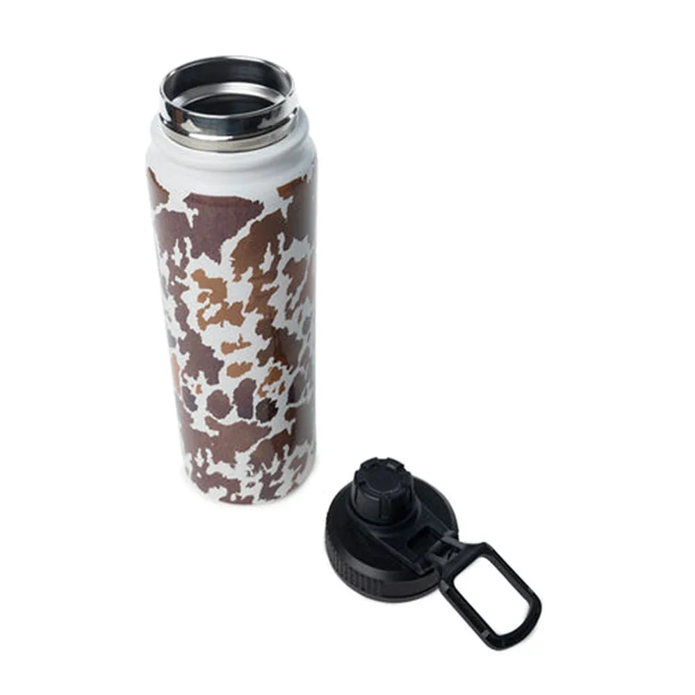 Myra Moo & Bloom Stainless Steel Water Bottle Brown Leopard - Image 2