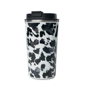 Myra Western Trail Brew Stainless Steel Mug Black Leopard