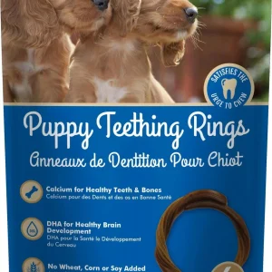N-Bone Puppy Teething Rings Peanut Butter Flavor 6 pack
