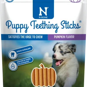 N-Bone Puppy Teething Sticks Pumpkin 3.74 oz