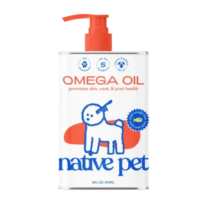 Native Pet Omega-3 Fish Oil & Alaskan Salmon Oil Skin & Coat Health Supplement for Dogs, 16 oz