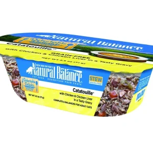 Natural Balance Delectable Delights Catatouille Chicken & Chicken Liver Stew Wet Cat Food, 2.5 oz each, Case of 12