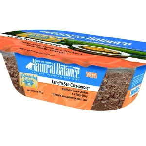 Natural Balance Delectable Delights Wet Cat Food - Land 'n Sea Cat-serole Pate, 2.5 oz each, Case of 12