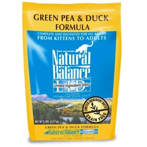 Natural Balance LargeI.D. Limited Ingredient Grain-Free Dry Cat Food - Green Pea & Duck, 5 lb