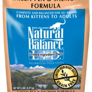 Natural Balance LargeI.D. Limited Ingredient Grain-Free Dry Cat Food - Green Pea & Salmon, 5 lb