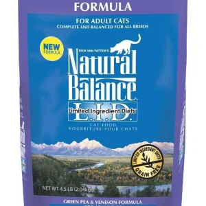 Natural Balance LargeI.D. Limited Ingredient Grain-Free Dry Cat Food - Green Pea & Venison, 4.5 lb