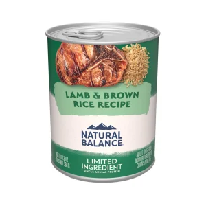Natural Balance Limited Ingredient Wet Dog Food, Lamb & Brown Rice Recipe, 13 oz.