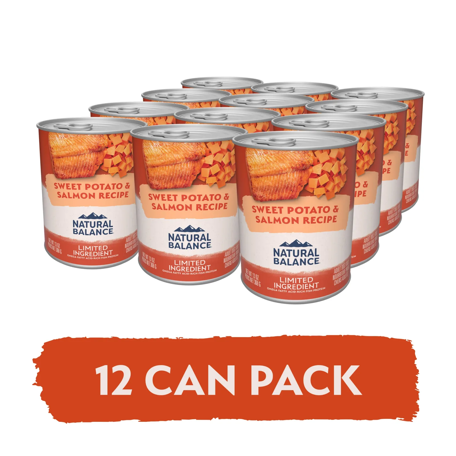 Natural Balance Limited Ingredient Wet Dog Food, Sweet Potato & Salmon Recipe, 13 oz. - Image 2