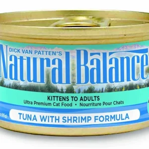Natural Balance Original Ultra Tuna with Shrimp Wet Cat Food, 5.5 oz each, Case of 24