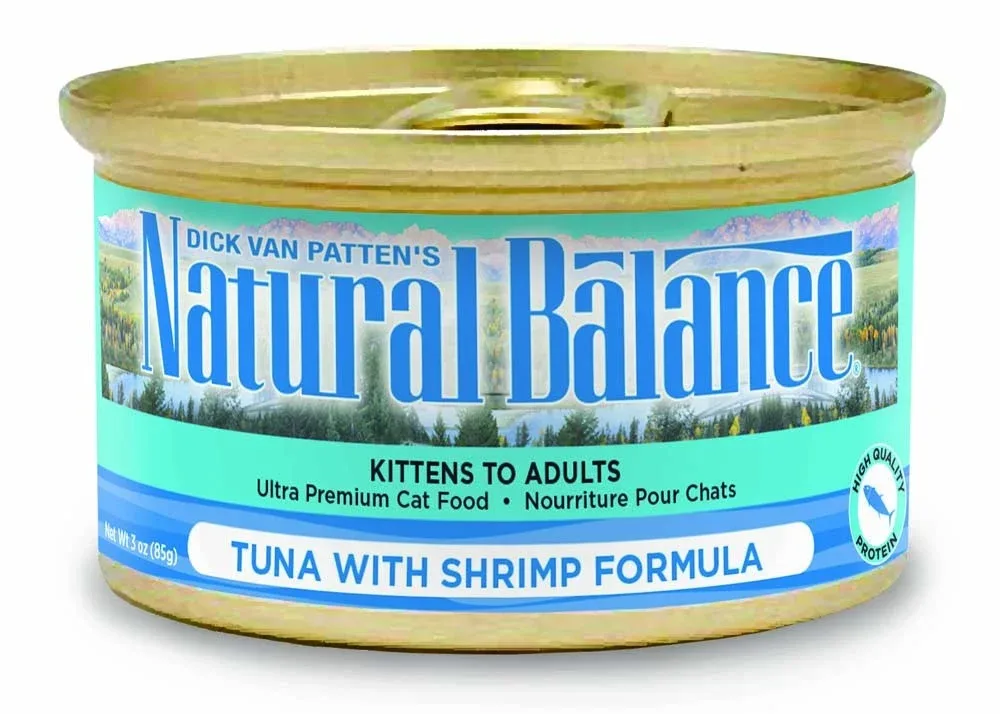 Natural Balance Original Ultra Tuna with Shrimp Wet Cat Food, 5.5 oz each, Case of 24