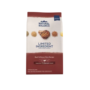Natural Balance Pet Foods L.I.D. Adult Dry Dog Food Beef & Brown Rice 24lb
