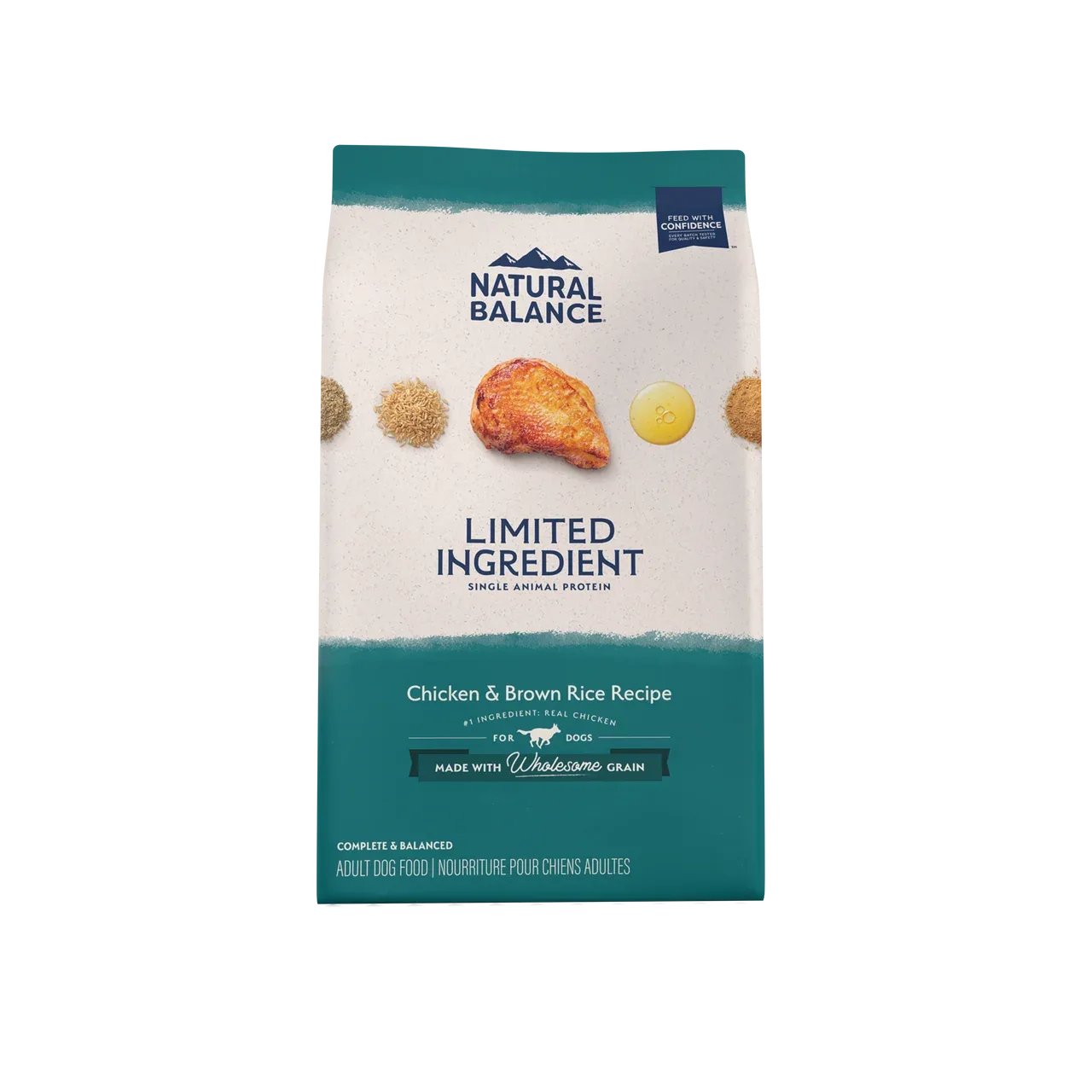 Natural Balance Pet Foods L.I.D. Adult Dry Dog Food Chicken & Brown Rice 12lb