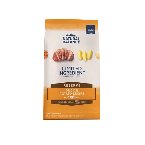 Natural Balance Pet Foods L.I.D. Adult Dry Dog Food Duck & Potato 12lb - Image 2