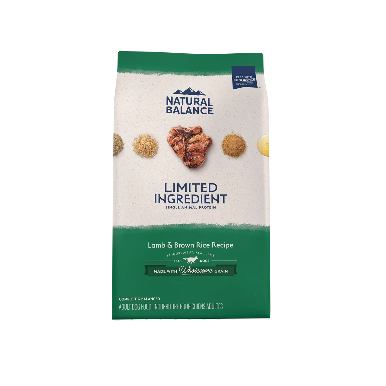 Natural Balance Pet Foods L.I.D. Adult Dry Dog Food Lamb & Brown Rice 12lb